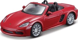 Product detail of Bburago 1:32 - Porsche 718 Boxster - Dark Red, Yellow