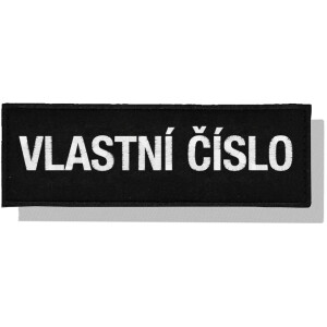 Product detail of Nášivka: SLUŽEBNÍ ČÍSLO - Policie černá | bílá