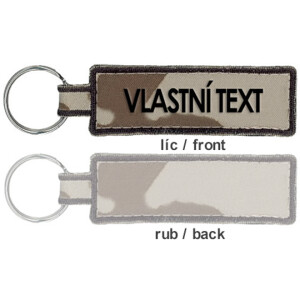 Product detail of Klíčenka: [1x zakázkový text] vz. 95 béžový | černá