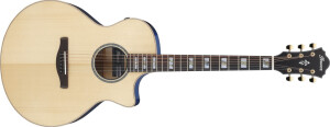 Product detail of Ibanez AE390-NTA - Natural High Gloss Top Aqua Blue High Gloss Back