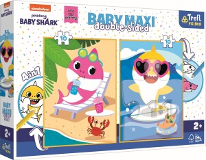 Product detail of Trefl Puzzle Baby MAXI 2x10 - Žralokův šťastný den