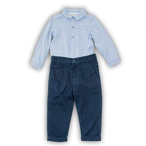 Product detail of Kojenecký set bavlněný, body košile a kalhoty, Minoti, SMART 5, modrá - 80/86 | 12-18m