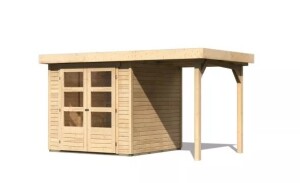 Product detail of Dřevěný domek KARIBU ASKOLA 2 + přístavek 150 cm (23489) natur LG3205