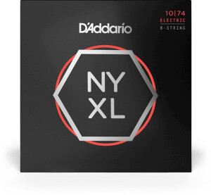 Product detail of D'Addario NYXL 8-String Regular Top / Heavy Bottom 10-74