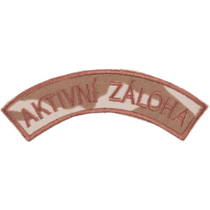 Product detail of Nášivka: AKTIVNÍ ZÁLOHA [bsz] vz. 95 béžový | hnědá