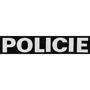 Product detail of Nášivka: POLICIE [velká] [ssz] černá | bílá
