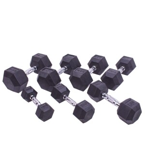 Product detail of Sada jednoručních činek Sportago Hexagon - 2,5 + 5 + 7,5 + 10 + 12,5 + 15 + 17,5 kg