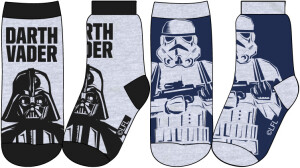 Product detail of Star-Wars licence Chlapecké ponožky - Star Wars 52345697, světle šedá/ tmavě modrá Barva: Tmavě modrá/ šedá, Velikost: 23-26