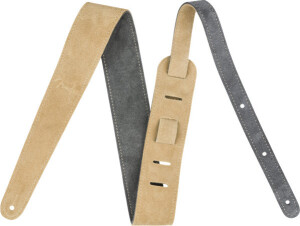 Product detail of Fender Suede Strap Gray / Tan Reversible