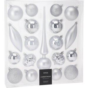 Product detail of HOMESTYLING Vánoční ozdoby sada 19 ks stříbrná KO-CAN305210
