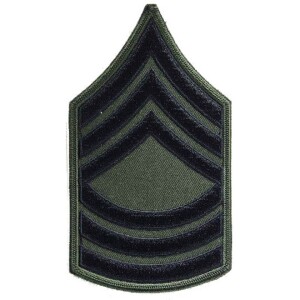 Product detail of Nášivka: Hodnost US ARMY rukávová Master Sergeant olivová | černá