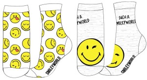 Product detail of Smiley World - licence Dětské ponožky - Smiley World 5234125, bílá / světle šedý melír Barva: Mix barev, Velikost: 23-26