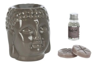 Product detail of HOMESTYLING Aroma lampa sada 4 ks SPA BUDDHA hnědá KO-CC5062040hned