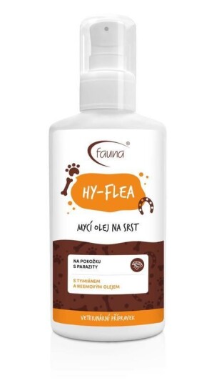 Product detail of Aromafauna Mycí olej HY-Flea na srst a pokožku s parazity velikost: 100 ml