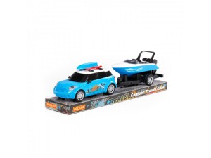 Product detail of Polesie Auto Cruise s lodí na přívěsu 40cm