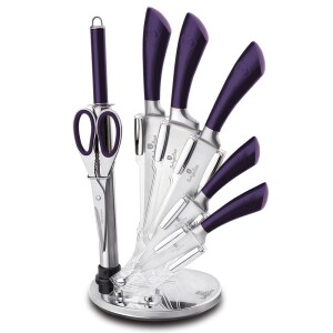 Product detail of BERLINGERHAUS Sada nožů ve stojanu nerez 8 ks Purple Metallic Line BH-2670