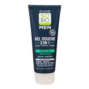 Product detail of SO’Bio étic Gel sprchový MEN 3v1 osvěžující vetiver Bio 200 ml