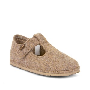 Product detail of Dětské barefoot bačkory FLEXY WOOLY Beige Froddo G1700378-4 - béžová - 27