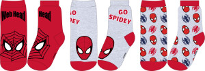 Product detail of Spider Man - licence Chlapecké ponožky - Spider-Man 52341330, červená / šedá Barva: Mix barev, Velikost: 23-26
