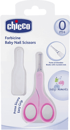 Product detail of CHICCO Nůžky s kulatou špičkou - růžová