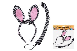 Product detail of Set karneval - čelenka zebra, Wiky, W026114