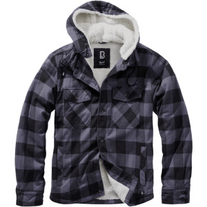 Product detail of Brandit Bunda Lumberjacket Hooded černá | šedá XXL