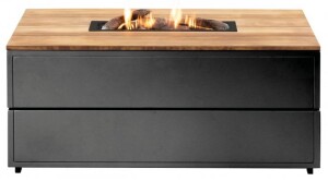 Product detail of COSI Stůl s plynovým ohništěm cosipure 120 černý rám / deska teak