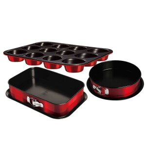 Product detail of BERLINGERHAUS Sada pečicích forem s titanovým povrchem 3 ks Burgundy Metallic Line muffin BH-7635