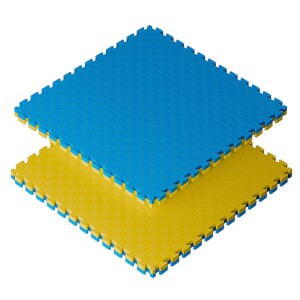 Product detail of Sportago Tatami Taekwondo podložka 100x100cm žlutá-modrá - 4 cm