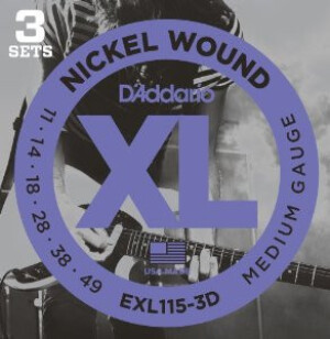 Product detail of D'Addario EXL115-3D Blues/Jazz Rock - .011 - .049