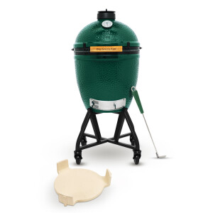 Product detail of Gril na dřevěné uhlí L 46 cm,  + pojízdný stojan + ConvEGGtor + pohrabáč, zelená, Big Green Egg