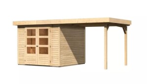 Product detail of Dřevěný domek KARIBU ASKOLA 3,5 + přístavek 240 cm (77716) natur LG3186