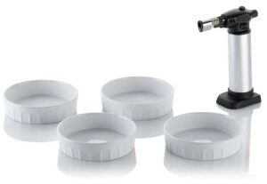 Product detail of KELA Creme Brullée set MANOU 4ks miska + 1ks flambovací hořák KL-10948