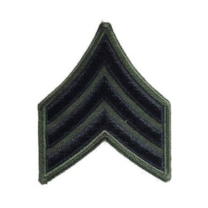Product detail of Nášivka: Hodnost US ARMY rukávová Sergeant olivová | černá