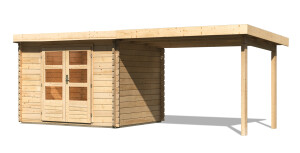 Product detail of Dřevěný domek KARIBU BASTRUP 3 + přístavek 300 cm (91532) natur LG3006