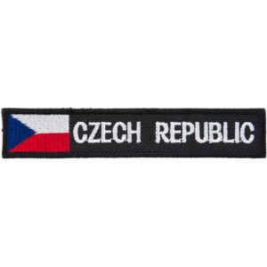 Product detail of Nášivka: CZECH REPUBLIC - s vlajkou černá | bílá