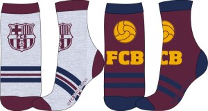 Product detail of FC Barcelona - licence Chlapecké ponožky - FC Barcelona 43, světle šedá/vínová Barva: Mix barev, Velikost: 23-26