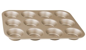 Product detail of BERLINGERHAUS Forma na muffiny s nepřilnavým povrchem 12 ks zlatá BH-1430