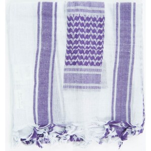Product detail of Šátek Palestina bílá | lila