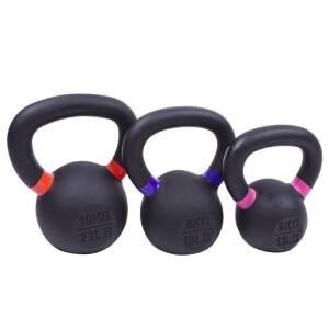 Product detail of Sada powdercoated kettlebellu Sportago Ironside - 6 + 8 + 10 kg