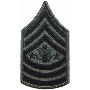 Product detail of Nášivka: Hodnost US ARMY rukávová Sergeant Major of the Army olivová | černá