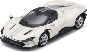 Product detail of Bburago 1:43 Ferrari Signature Series - Ferrari Daytona SP3 - White w/blue stripe