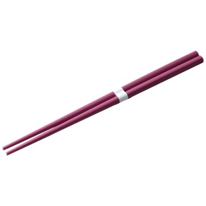 Product detail of Jídelní hůlky 22,5 cm, švestková / bílá, bambus, MIJ