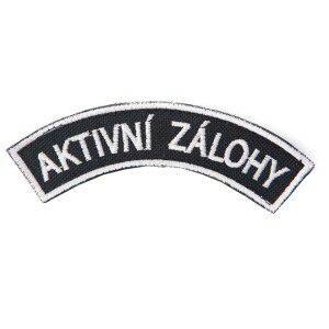 Product detail of Nášivka: AKTIVNÍ ZÁLOHY [ssz] černá | bílá