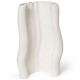 Váza MOIRE 30 cm, bílá, kamenina, ferm LIVING - thumb (0)