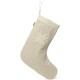 Vánoční ponožka VELA 50 cm, bílá, bavlna, ferm LIVING - thumb (0)