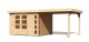 Dřevěný domek KARIBU KERKO 5 + přístavek 280 cm (9199) natur LG2989 - thumb (0)