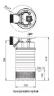 Kalové stavební čerpadlo 100 EUB-M 5.100T, 400V, 7,5kW, kabel 20m - thumb (3)