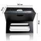 BBQ COLLECTION Gril na dřevěné uhlí skládací 46 x 37 cm ED-224901 - thumb (1)