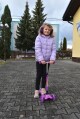 Trojkolka Scudoo Kido Pro se svítícími kolečky - fialová - thumb (3)